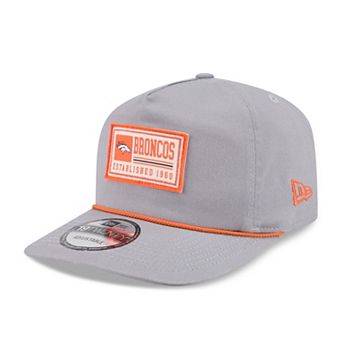 Men's New Era Gray Denver Broncos Patch 19TWENTY Adjustable Hat