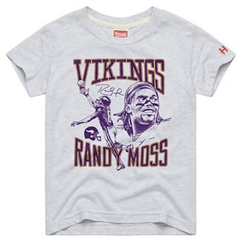 Youth Homage Randy Moss Minnesota Vikings Ash Retired Greats T-Shirt