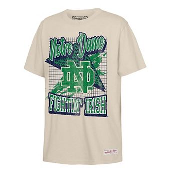 Youth Mitchell & Ness Natural Notre Dame Fighting Irish Collegiate T-Shirt