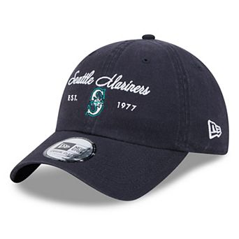Women's New Era Navy Seattle Mariners Script Casual Classic Adjustable Hat
