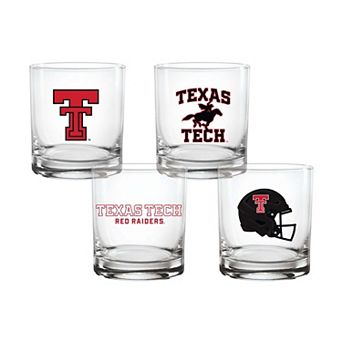 Indigo Falls Texas Tech Red Raiders Core 4-Pack Collectors Rocks Glass Set