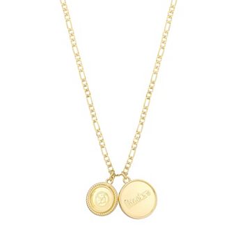 LUV AJ Pittsburgh Steelers Double Coin Logo Necklace