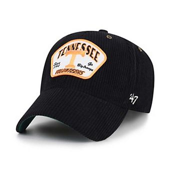 Unisex '47 Black Tennessee Volunteers Accordia Corduroy MVP Adjustable Hat
