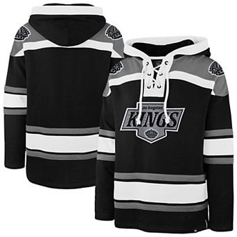 Men's '47 Black Los Angeles Kings Superior Lacer Hoodie