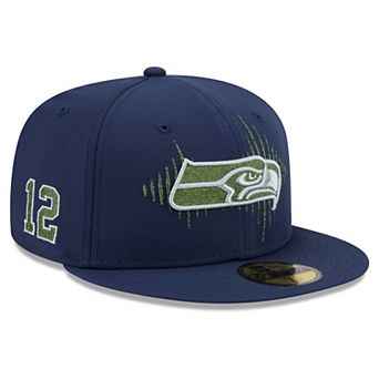 Men's New Era College Navy Seattle Seahawks Rivalries Collection 59FIFTY Fitted Hat