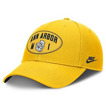 Unisex Nike Maize Michigan Wolverines Legacy Letter & Location Rise Adjustable Hat
