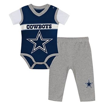 Infant Outerstuff Navy Dallas Cowboys Teeny Wideout Jersey Two-Piece Set