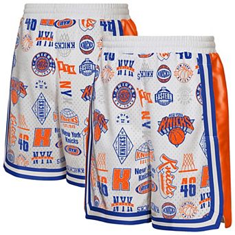 Youth Outerstuff White New York Knicks Ball Hog Dazzle Basketball Short