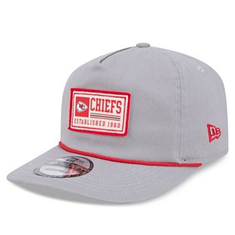 Men's New Era Gray Kansas City Chiefs Patch 19TWENTY Adjustable Hat