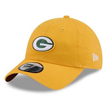 Women's New Era Gold Green Bay Packers Throwback Casual Classic Adjustable Hat
