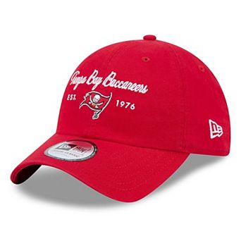 Women's New Era Red Tampa Bay Buccaneers Script Casual Classic Adjustable Hat