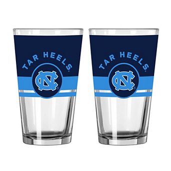 Logo Brands North Carolina Tar Heels Two-Piece 16oz. Horizon Pint Glass Set
