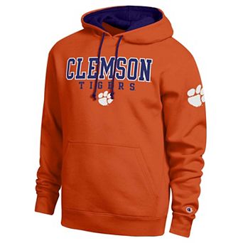Men's Champion Orange Clemson Tigers Contrast Hoodie