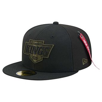 Men's New Era x Alpha Industries Black Los Angeles Kings 59FIFTY Fitted Hat
