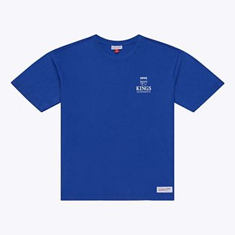 Men's Mitchell & Ness Blue Sacramento Kings Core Essentials T-Shirt