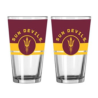 Logo Brands Arizona State Sun Devils Two-Piece 16oz. Horizon Pint Glass Set