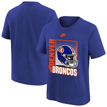 Youth Nike Royal Denver Broncos Vintage Helmet T-Shirt