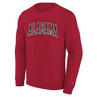 Men's Big and Tall Champion Crimson Alabama Crimson Tide Arch Applique Sweatshirt