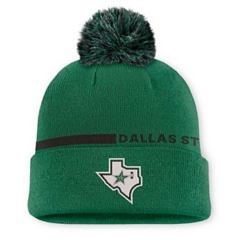 Men's Fanatics Green Dallas Stars Authentic Pro Alternate Cuffed Knit Hat with Pom