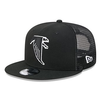 Men's New Era Black/White Atlanta Falcons 9FIFTY Snapback Trucker Hat