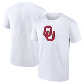 Men's Logo Athletic White Oklahoma Sooners Primary Logo T-Shirt