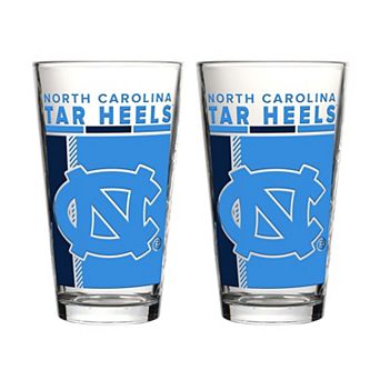 Logo Brands North Carolina Tar Heels Two-Piece 16oz. Pint Glass Set