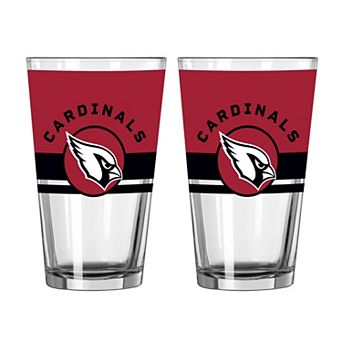 Logo Brands Arizona Cardinals Two-Piece 16oz. Horizon Pint Glass Set