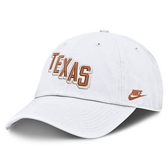 Men's Nike White Texas Longhorns Legacy Letter & Mascot Club Adjustable Hat