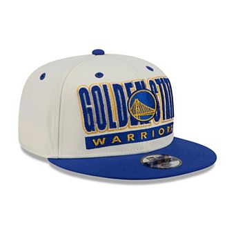 Youth New Era Cream/Royal Golden State Warriors Classic 9FIFTY Snapback Hat
