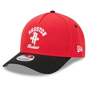 Youth New Era Red Houston Rockets Arch 9FORTY A-Frame M-Crown Adjustable Hat