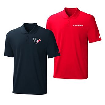 Men's Starter Navy/Red Houston Texans Two-Pack Logo Polo Set