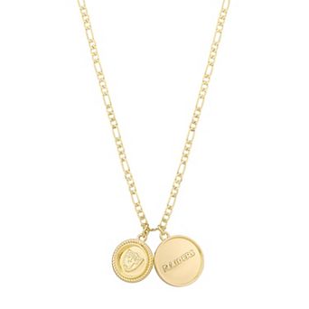 LUV AJ Las Vegas Raiders Double Coin Logo Necklace