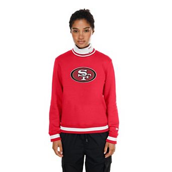Women's New Era Scarlet San Francisco 49ers Sport Classics Turtleneck