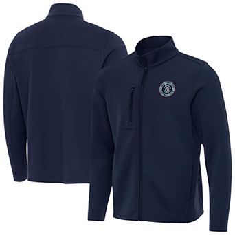 Men's Antigua Navy New York City FC Objection Full-Zip Jacket