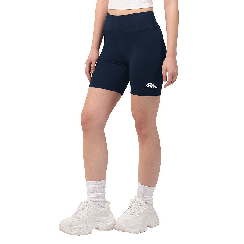 Women's Starter Navy Denver Broncos Biker Shorts,