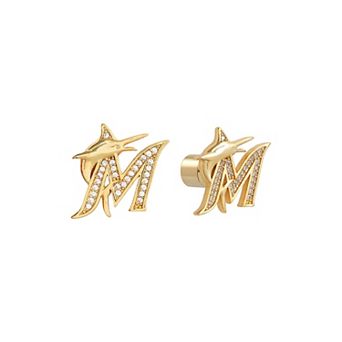 by Jill Martin Miami Marlins Glam Day Post Back Earrings