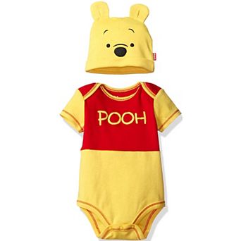 Disney's Winnie the Pooh 2 pc Cosplay Bodysuit and Hat Set