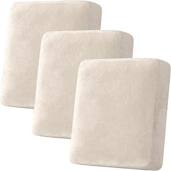 Velvet Stretch Sofa Cushion Cover 3 pc