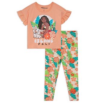 Disney's Moana 2 pc T-Shirt and Leggings Set