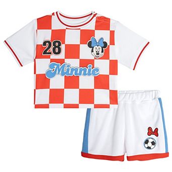 Disney's Minnie Mouse Soccer Jersey and Shorts Set