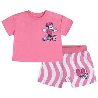 Disney's Minnie Mouse T-Shirt and French Terry Shorts Set