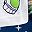 Buzz White Navy Green