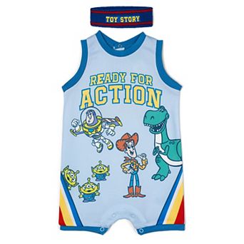 Disney's Toy Story Basketball Romper and Sweatband Set