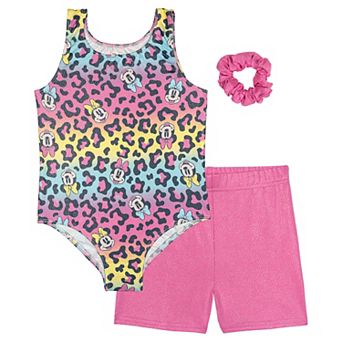 Disney's Minnie Mouse Gymnastics Leotard and Shorts Set