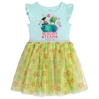 Disney's Monsters Inc. Flutter Sleeve Tulle Tutu Dress