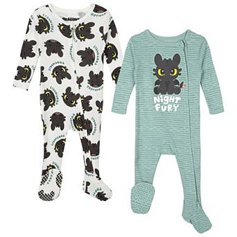 DreamWorks How to Train Your Dragon Toothless Footed Sleep N' Play 2-Pack