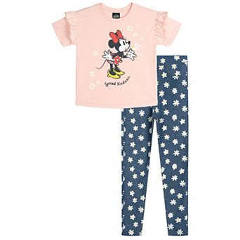 Disney's Minnie Mouse Ruffle T-Shirt and Denim Jeggings Set