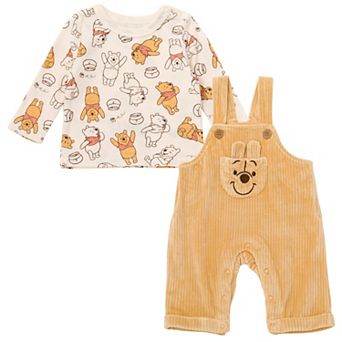 Disney's Winnie the Pooh 2 pc Overalls and T-Shirt Set