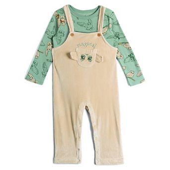 Harry Potter Hedwig 2 pc Overalls and T-Shirt Set