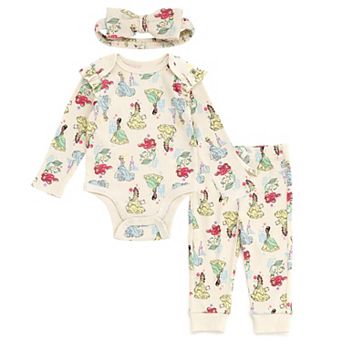 Disney's Princess 3 pc Bodysuit and Pants Set